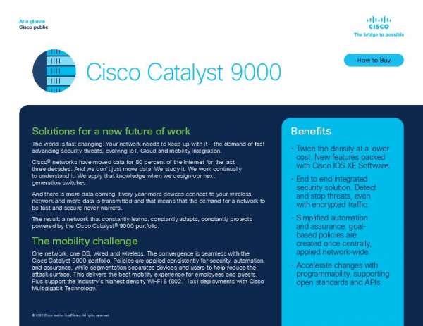 Cisco Catalyst 9000 at a Glance - Enterprise Technology International